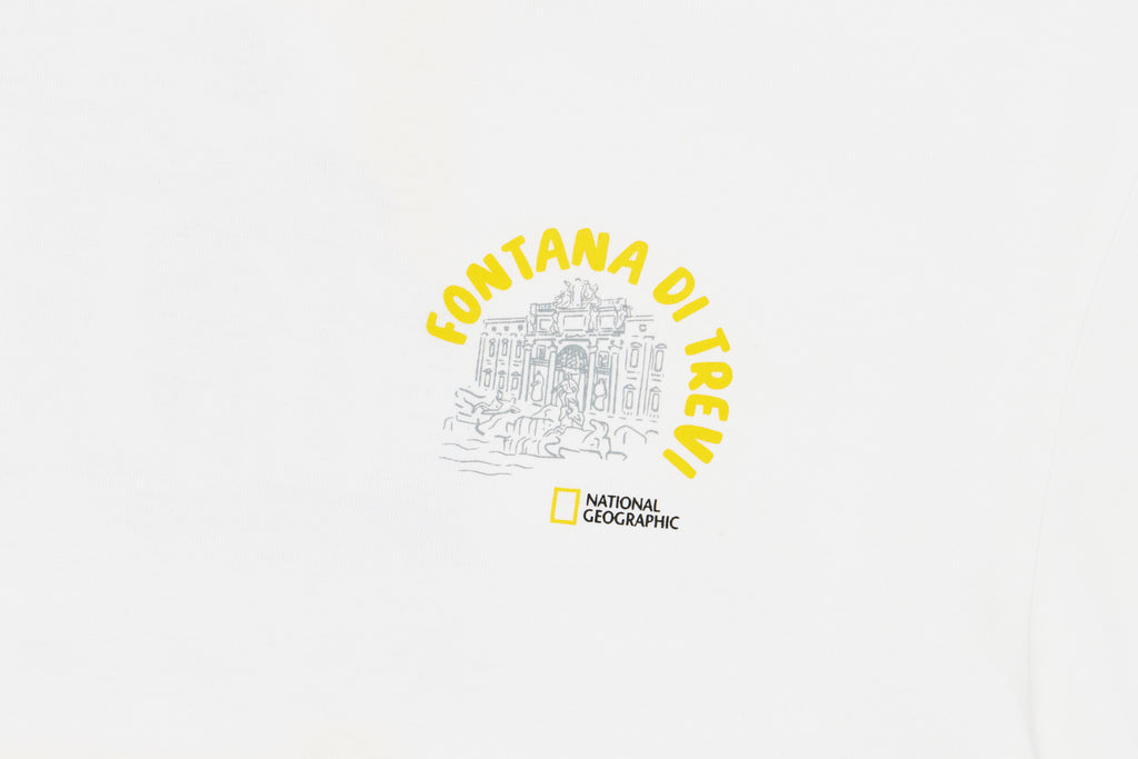 Kids Travel Fontana Di Trevi Graphic T-Shirt- White