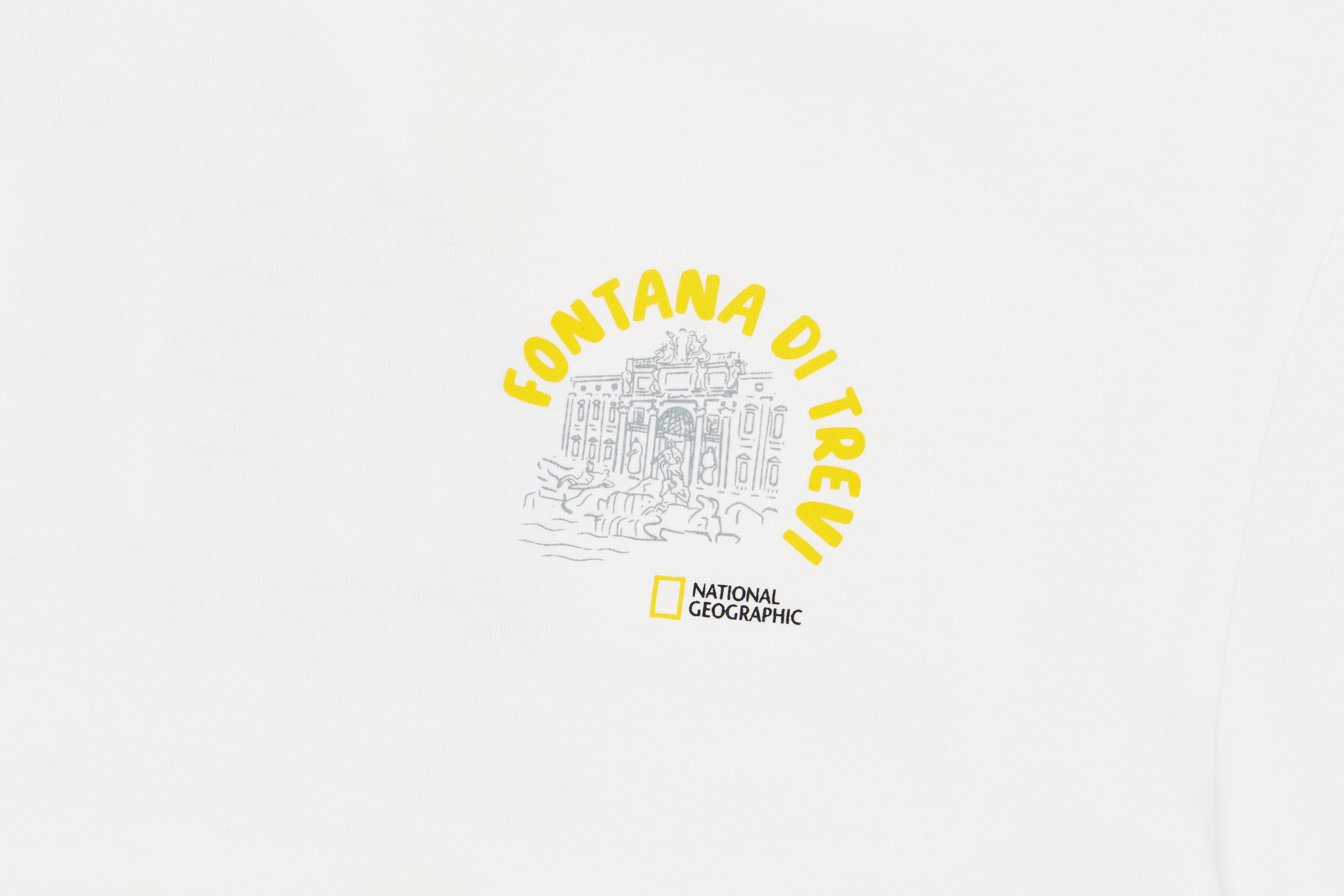 Kids Travel Fontana Di Trevi Graphic T-Shirt- White