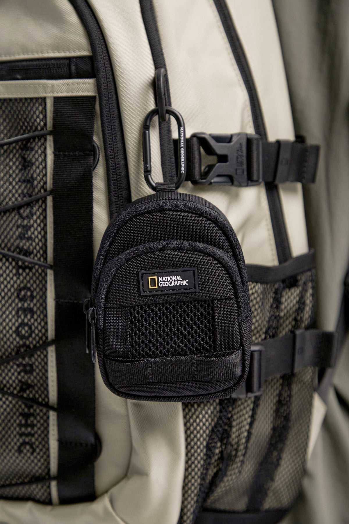 Mesh Backpack Pouch- Black