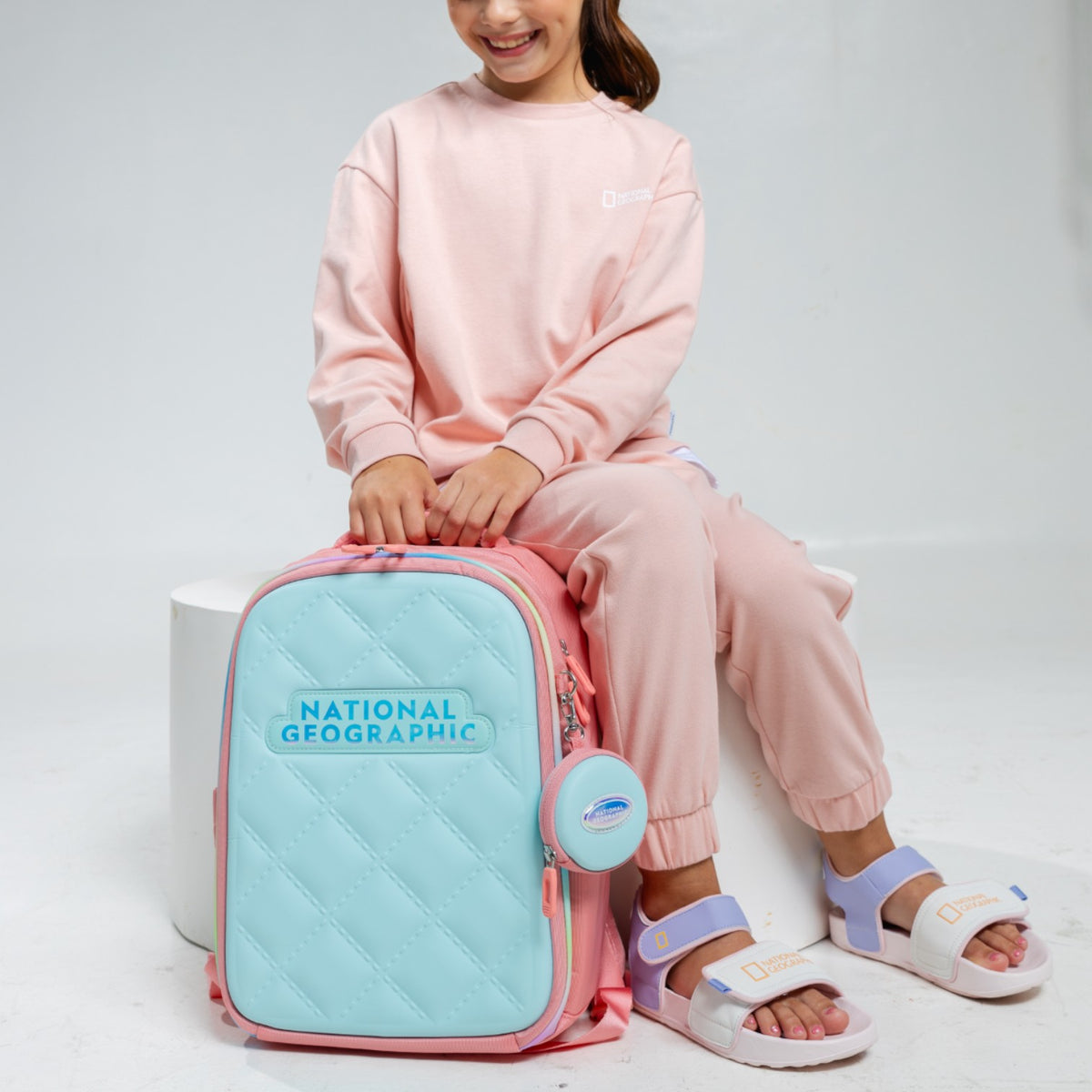 Kids Tino Rainbow Backpack- Mint