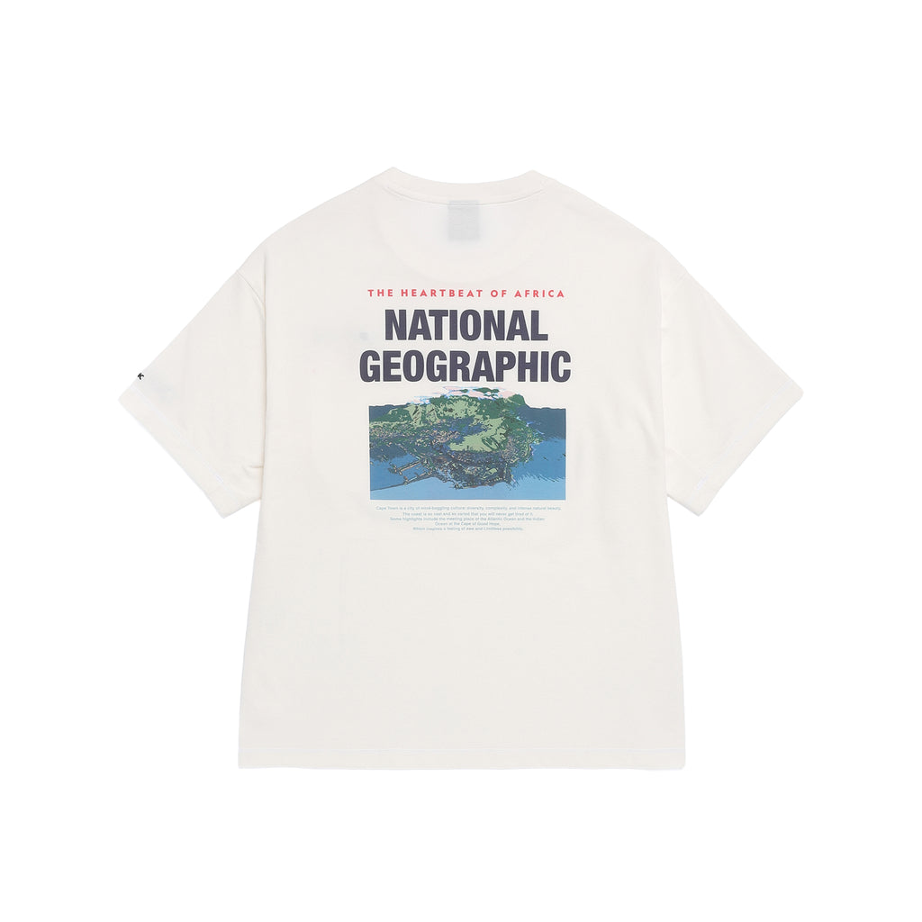 Unisex Natgeo Returns to Nature "Cape Town" Cooling Graphic Semi-Oversized T-shirt