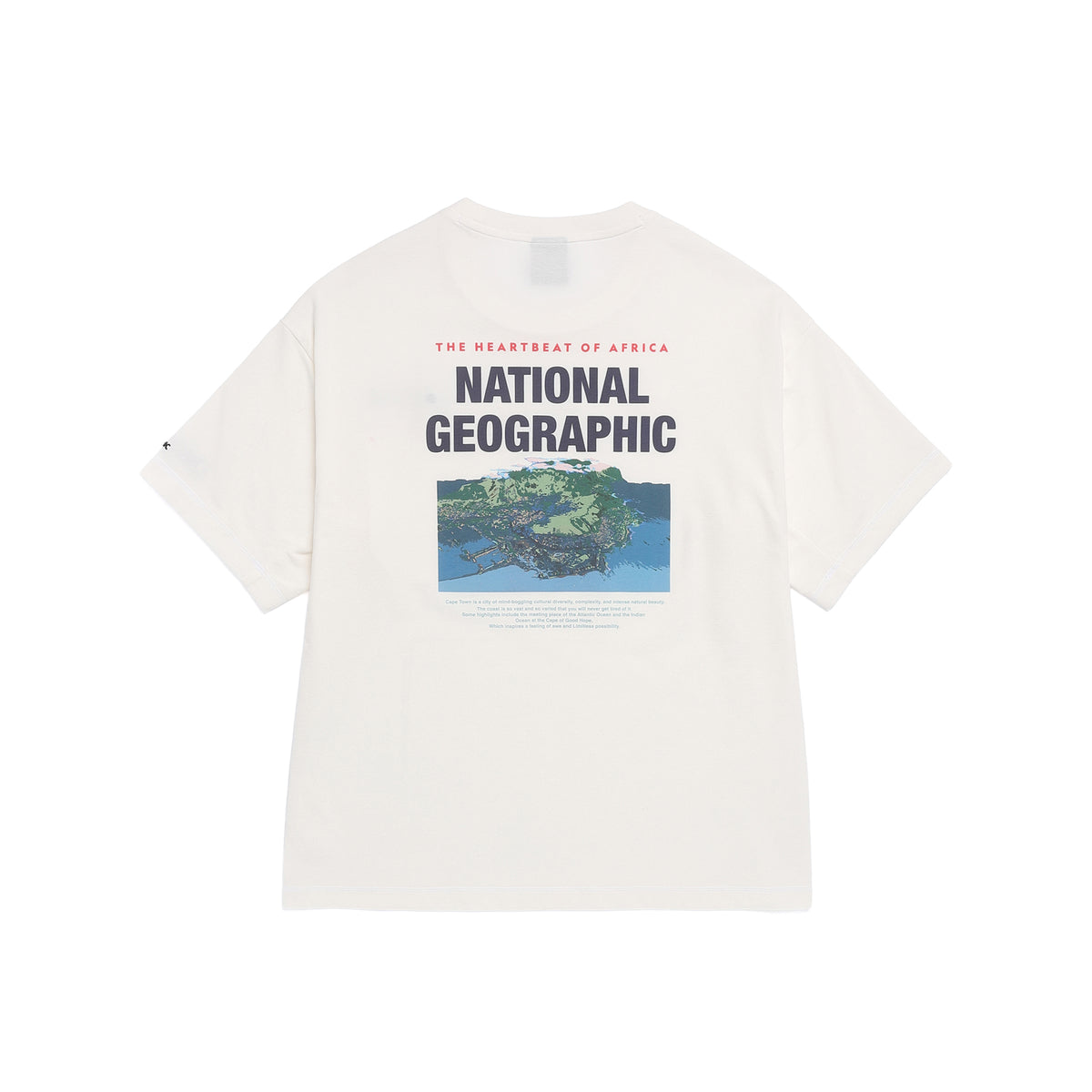 Unisex Natgeo Returns to Nature "Cape Town" Cooling Graphic Semi-Oversized T-shirt