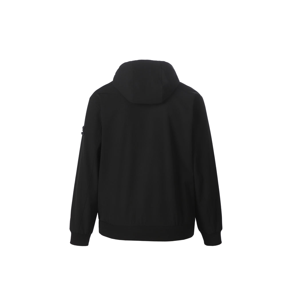 Unisex Archelon Double-Warm Brushed Woven Hooded Full Zip Jacket