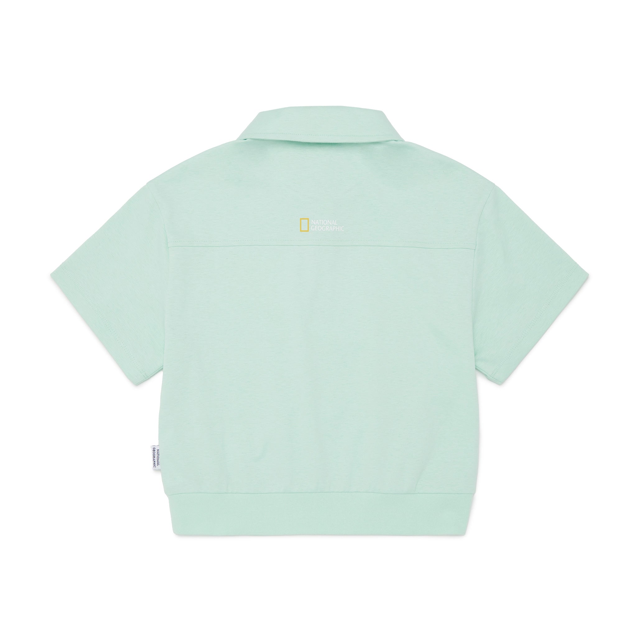 Kids Girl Half Zip-Up Collar Top & Shorts Set