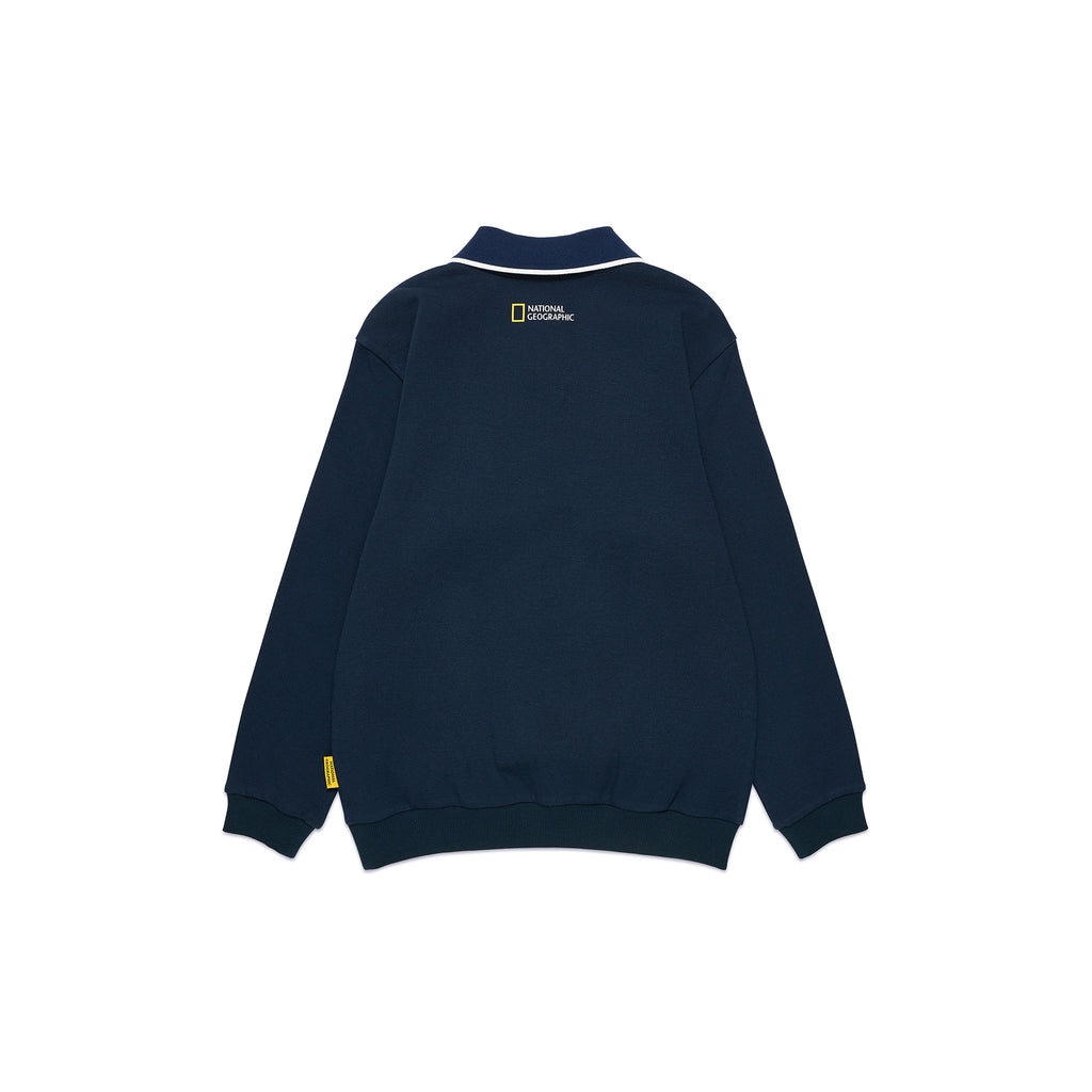 Kids Half-Zip Pique Sweatshirt