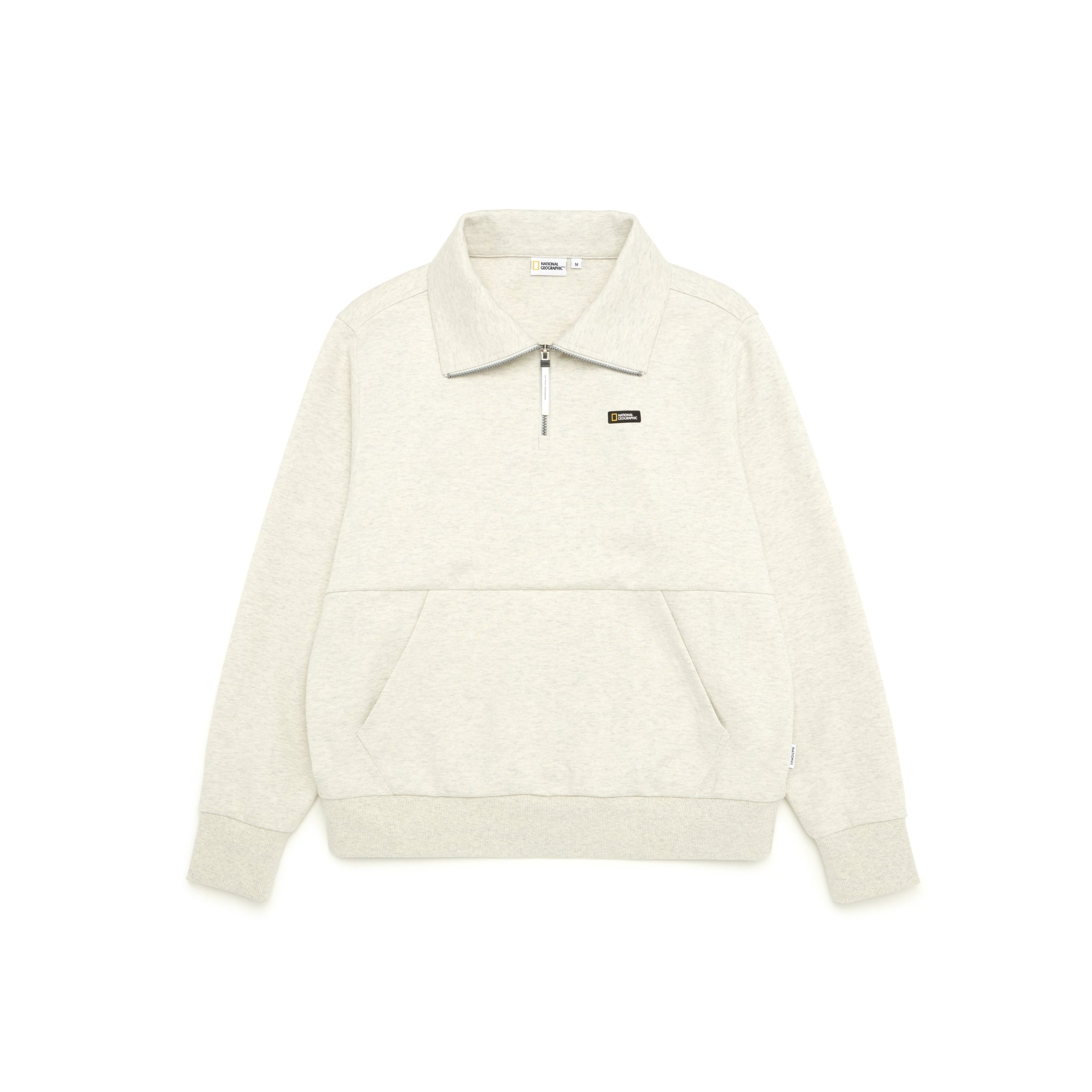 W' Manatee Collar Variation Half Zip-Up Sweatshirt