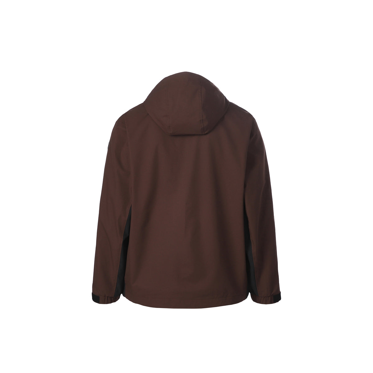 Unisex Two-Layer Color-Block Hooded Windbreaker
