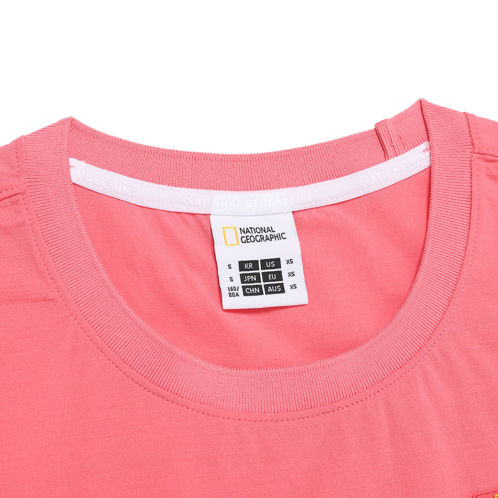 Women's Frozen Air Semi-Cropped Short Sleeve Semi-Overfit T-Shirt