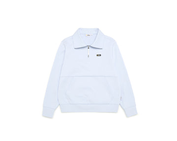 W' Manatee Collar Variation Half Zip-Up Sweatshirt