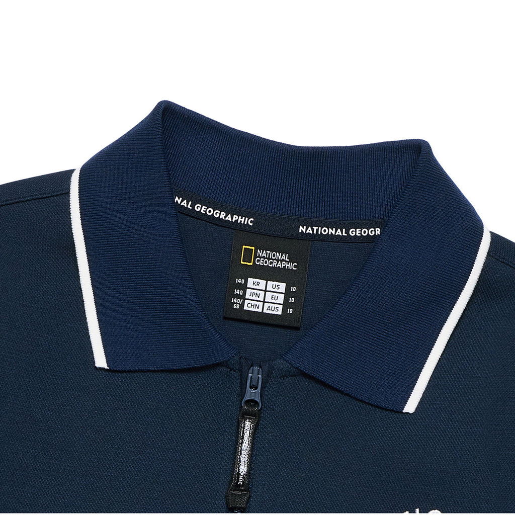 Kids Half-Zip Pique Sweatshirt