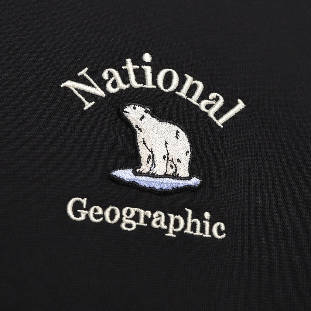 Unisex Natgeo "Polar Bear" Graphic Semi-Oversized T-shirt