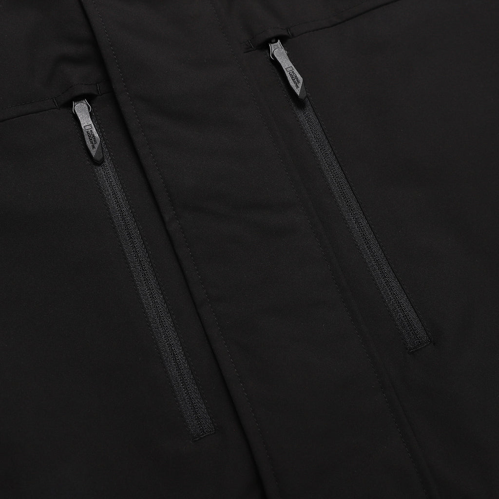 Unisex Two-Layer Color-Block Hooded Windbreaker
