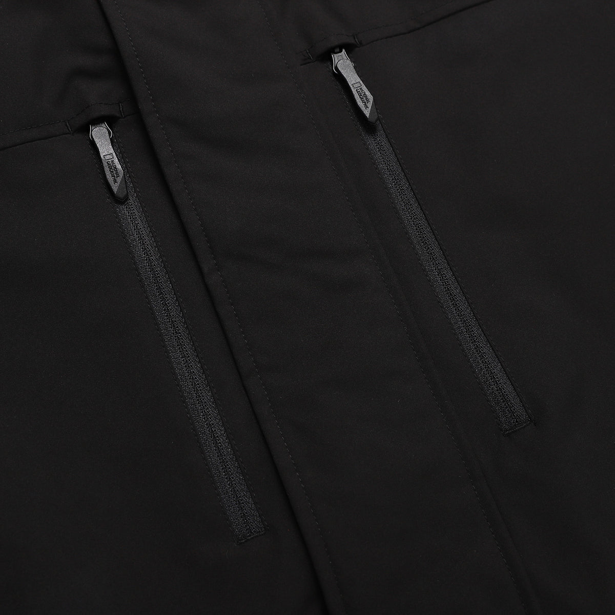 Unisex Two-Layer Color-Block Hooded Windbreaker