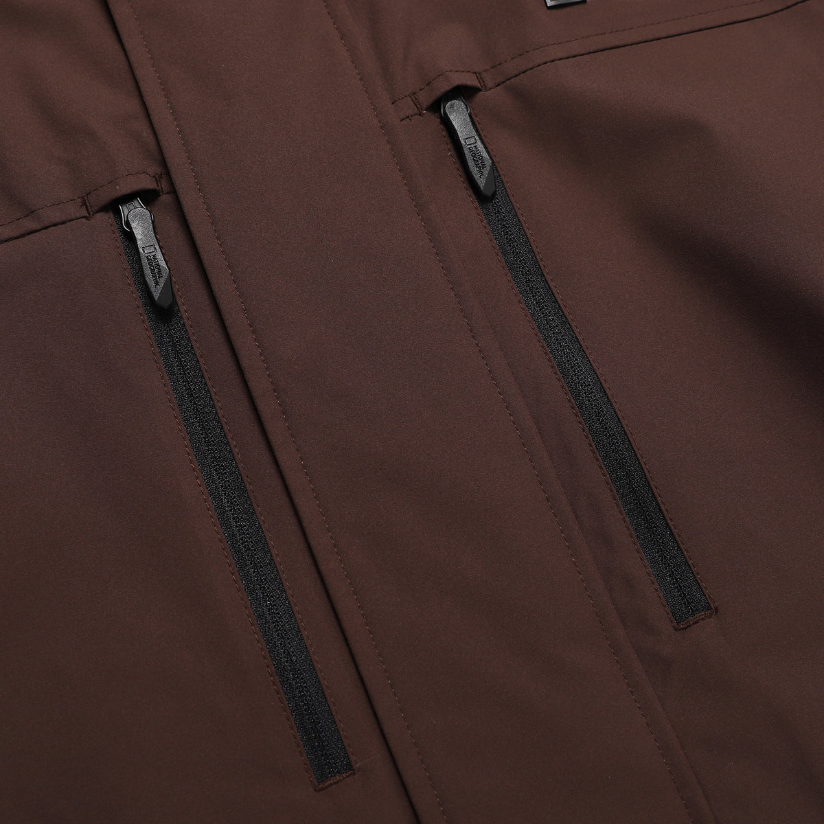 Unisex Two-Layer Color-Block Hooded Windbreaker