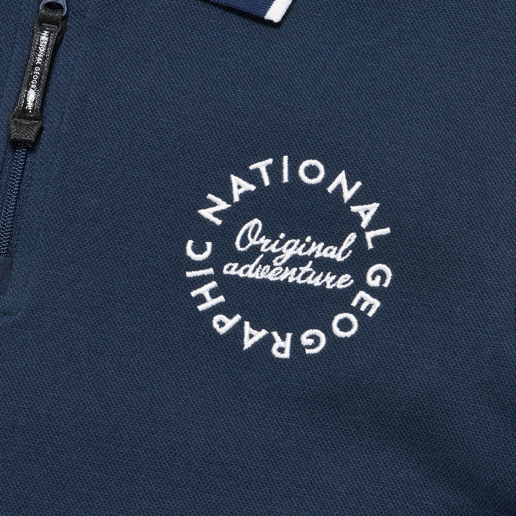 Kids Half-Zip Pique Sweatshirt