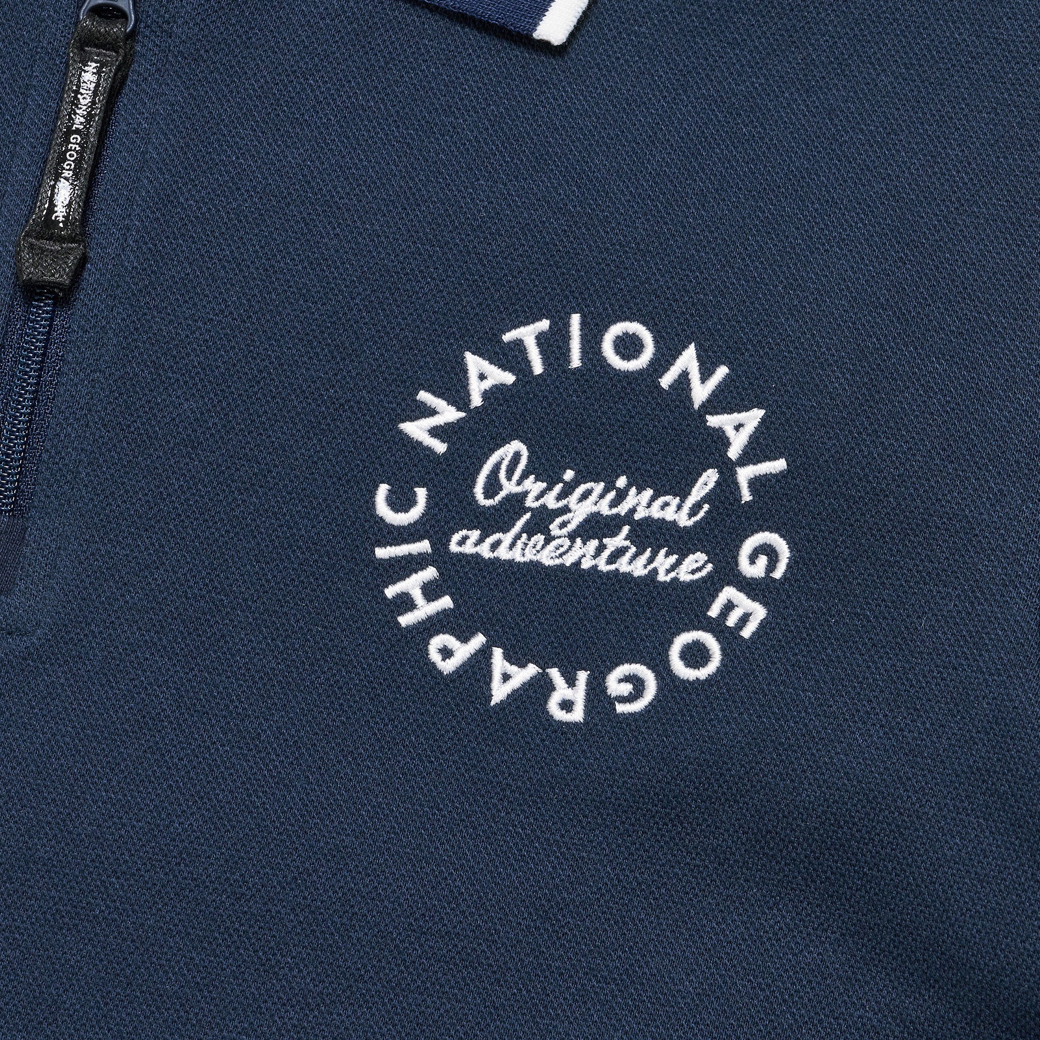 Kids Half-Zip Pique Sweatshirt