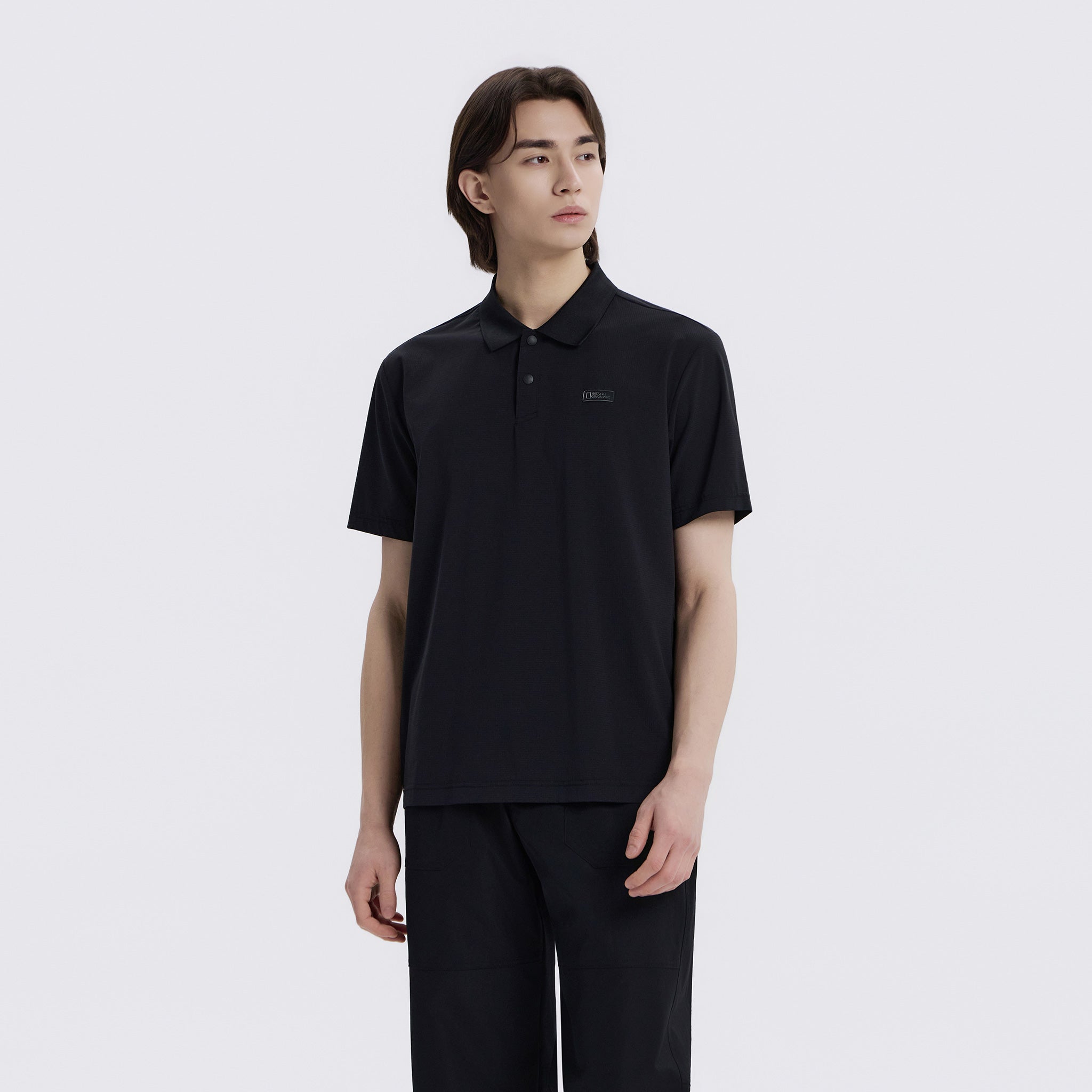 Men's Airflow Short Sleeve Poloshirt - Black
