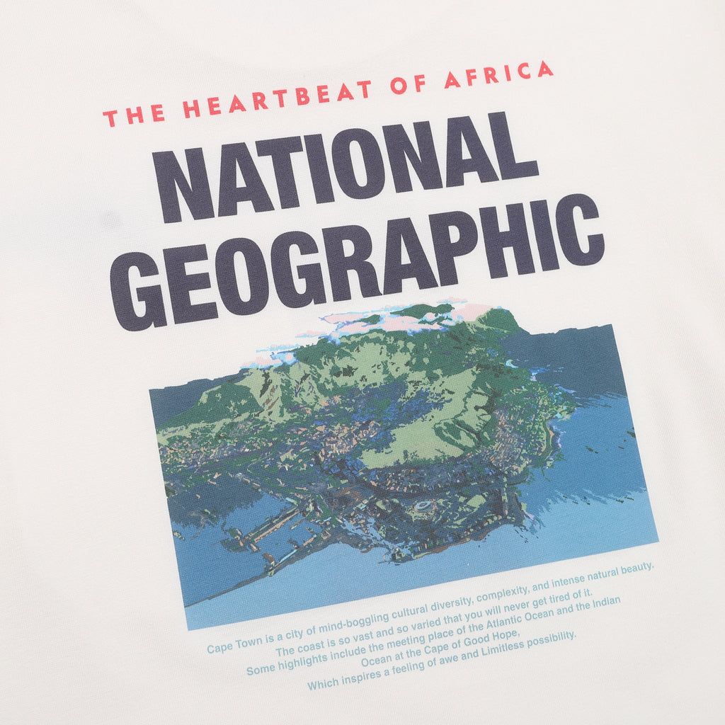Unisex Natgeo Returns to Nature "Cape Town" Cooling Graphic Semi-Oversized T-shirt