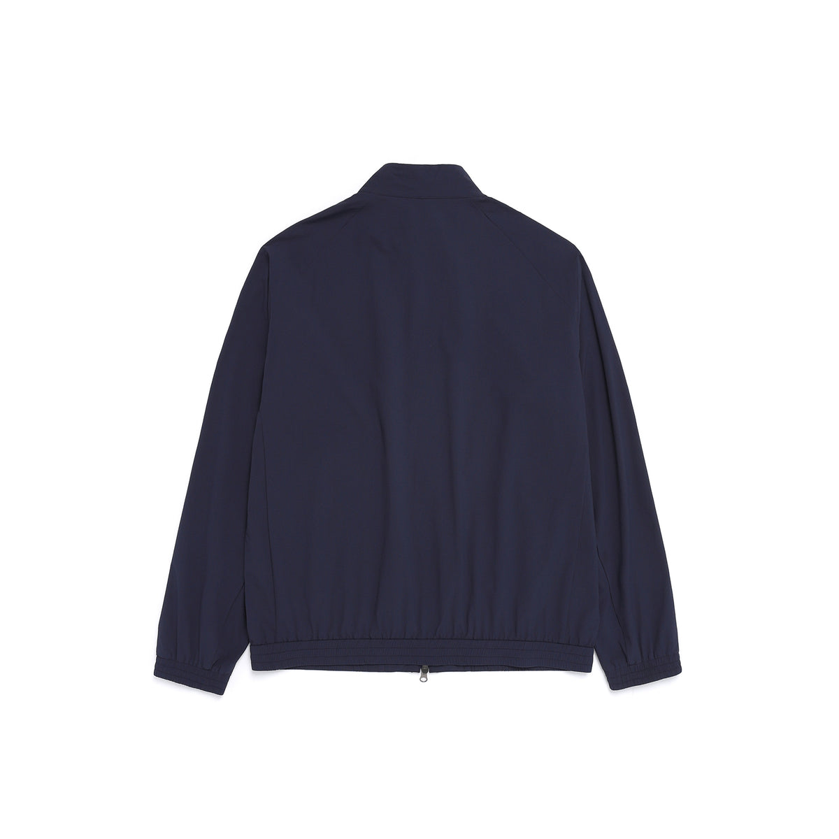 Unisex Seersucker Stand Collar Zip-Up Jacket