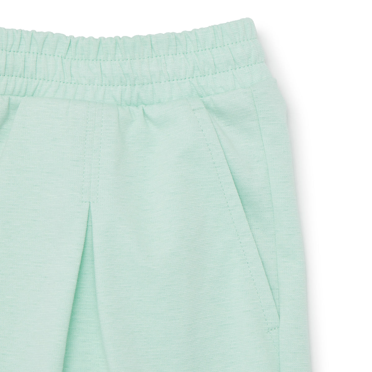 Kids Girl Half Zip-Up Collar Top & Shorts Set