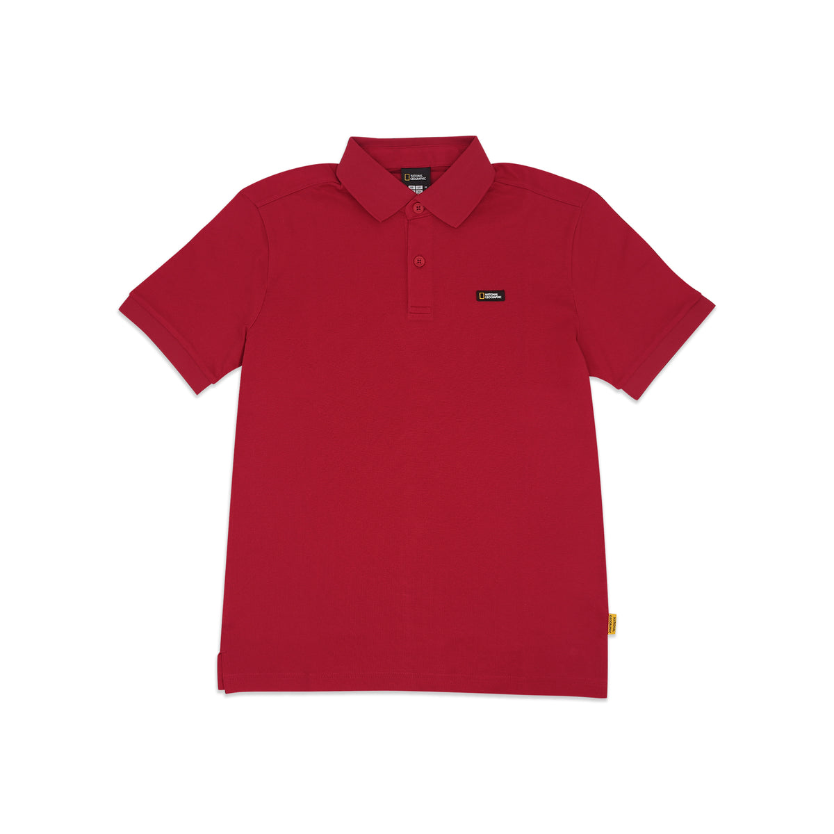 Unisex Pique Poloshirt W/ Small Logo- Burgundy
