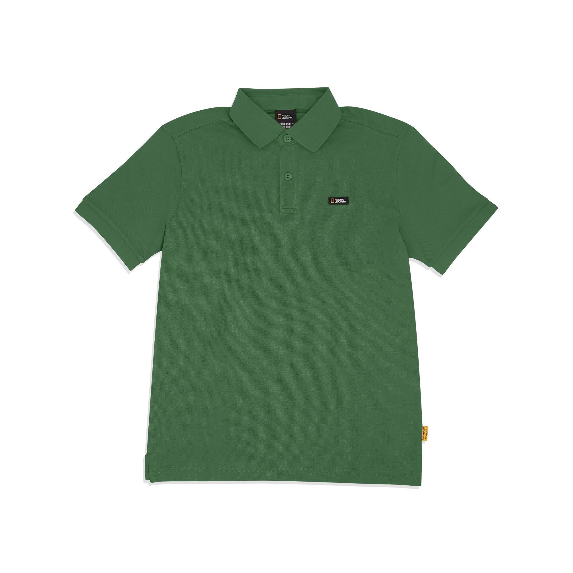 UNISEX PIQUE POLOSHIRT W/ SMALL LOGO- PKGREEN