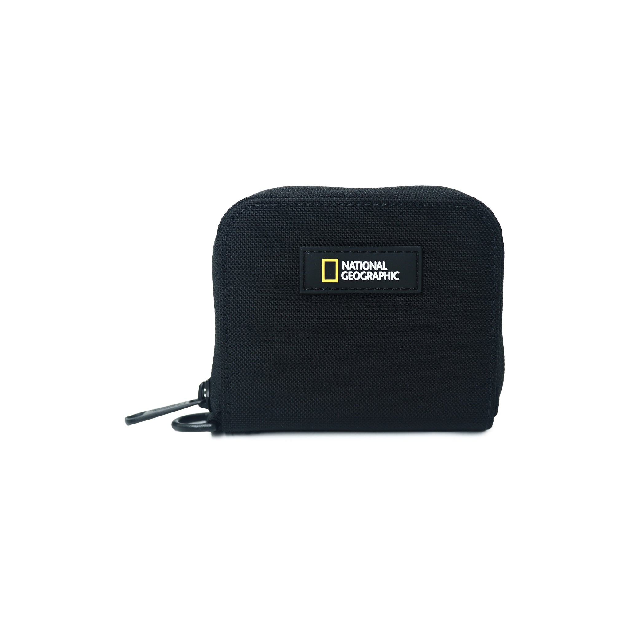 Zip Half Wallet- Black