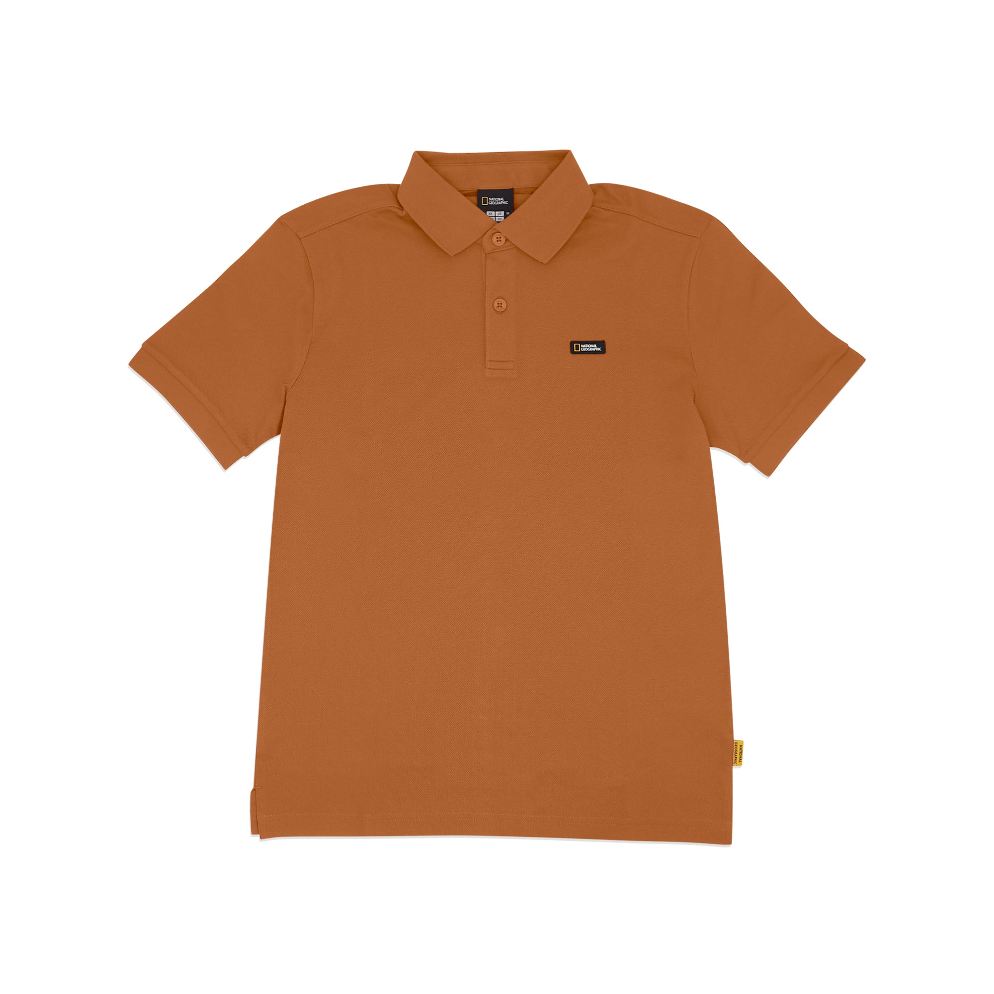 UNISEX PIQUE POLOSHIRT W/ SMALL LOGO- CAMEL