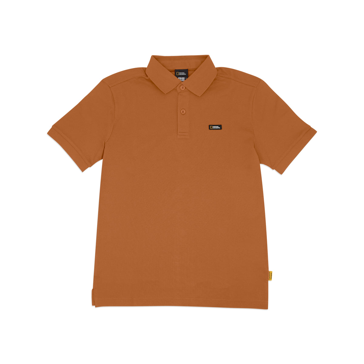 Unisex Pique Poloshirt W/ Small Logo- Camel