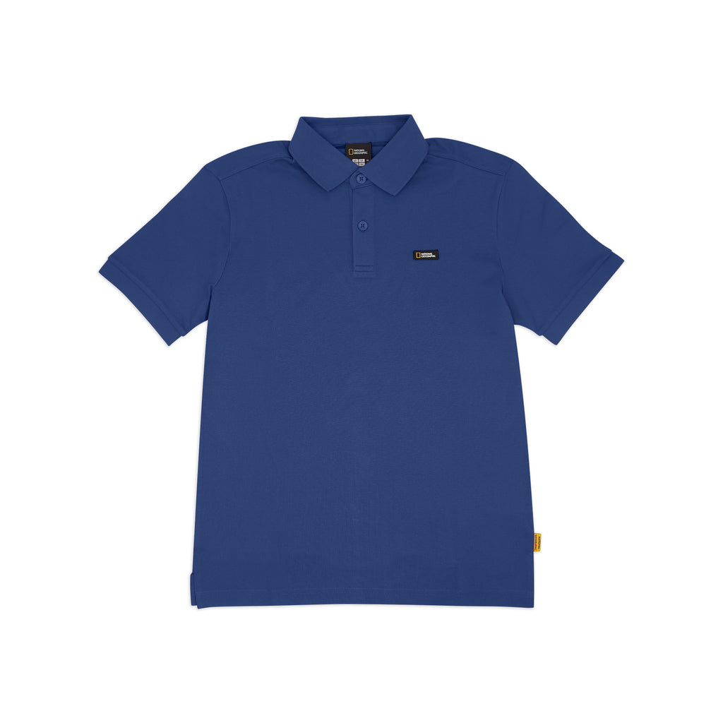 Unisex Pique Poloshirt W/ Small Logo- D/ Blue