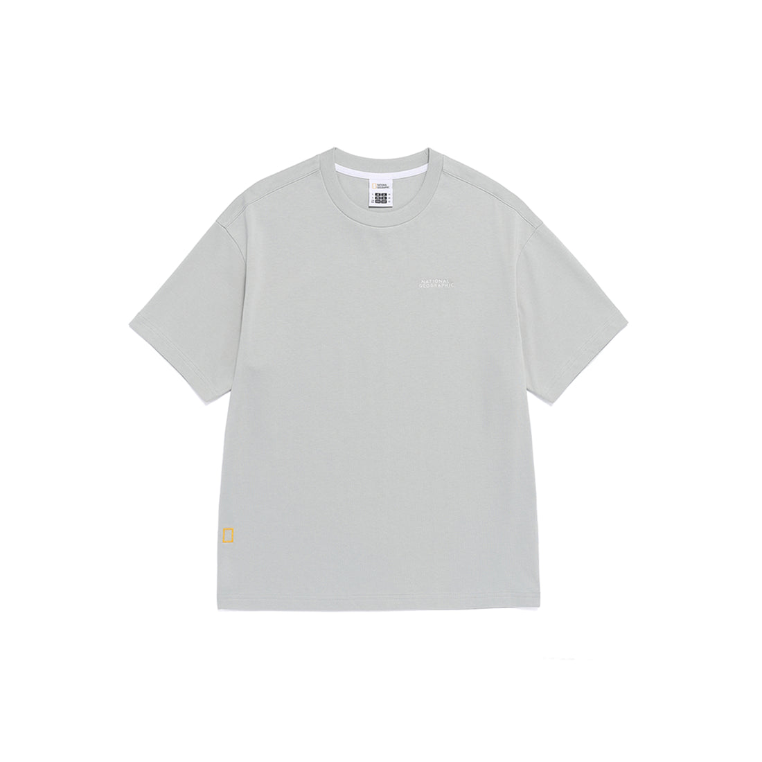 Unisex Ratel Regen Animal Big Graphic Semi Oversize T-Shirt - Light Khaki