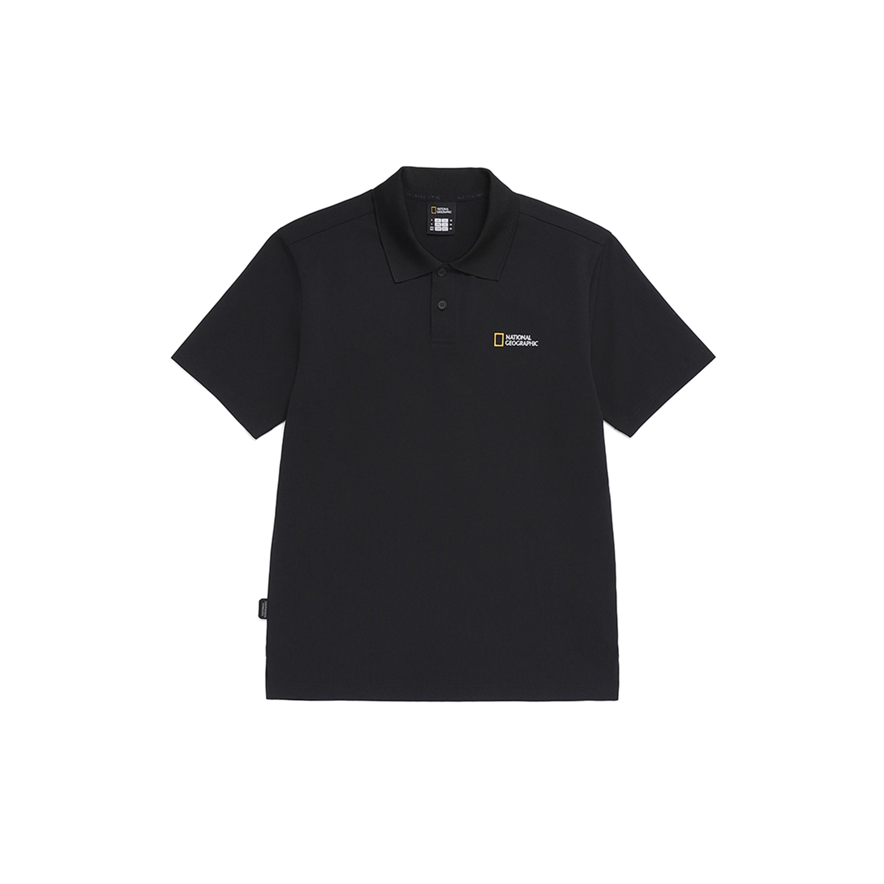 Unisex Caridi Pique Collared T-Shirt - Black