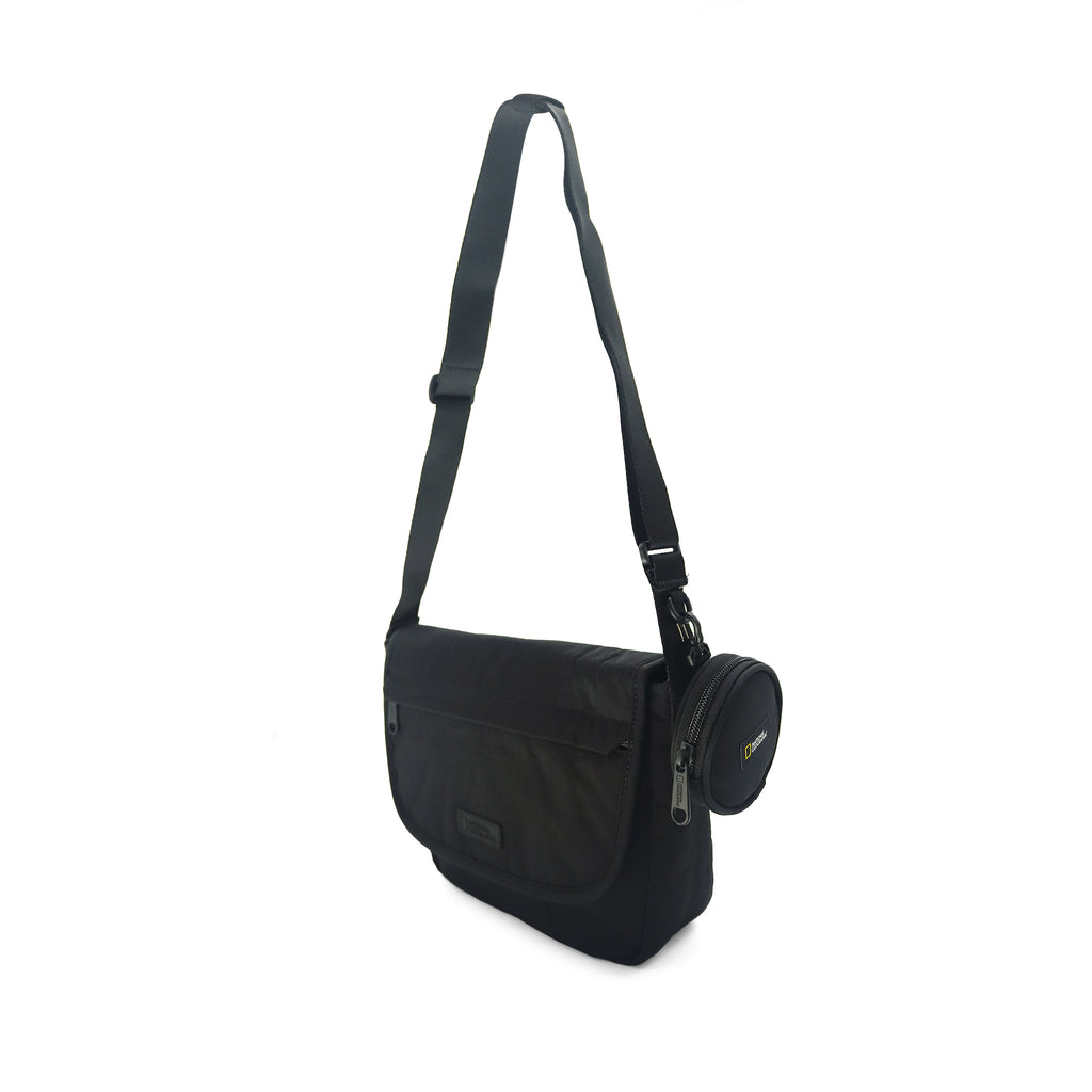 Kids Padded Cross Bag- Black