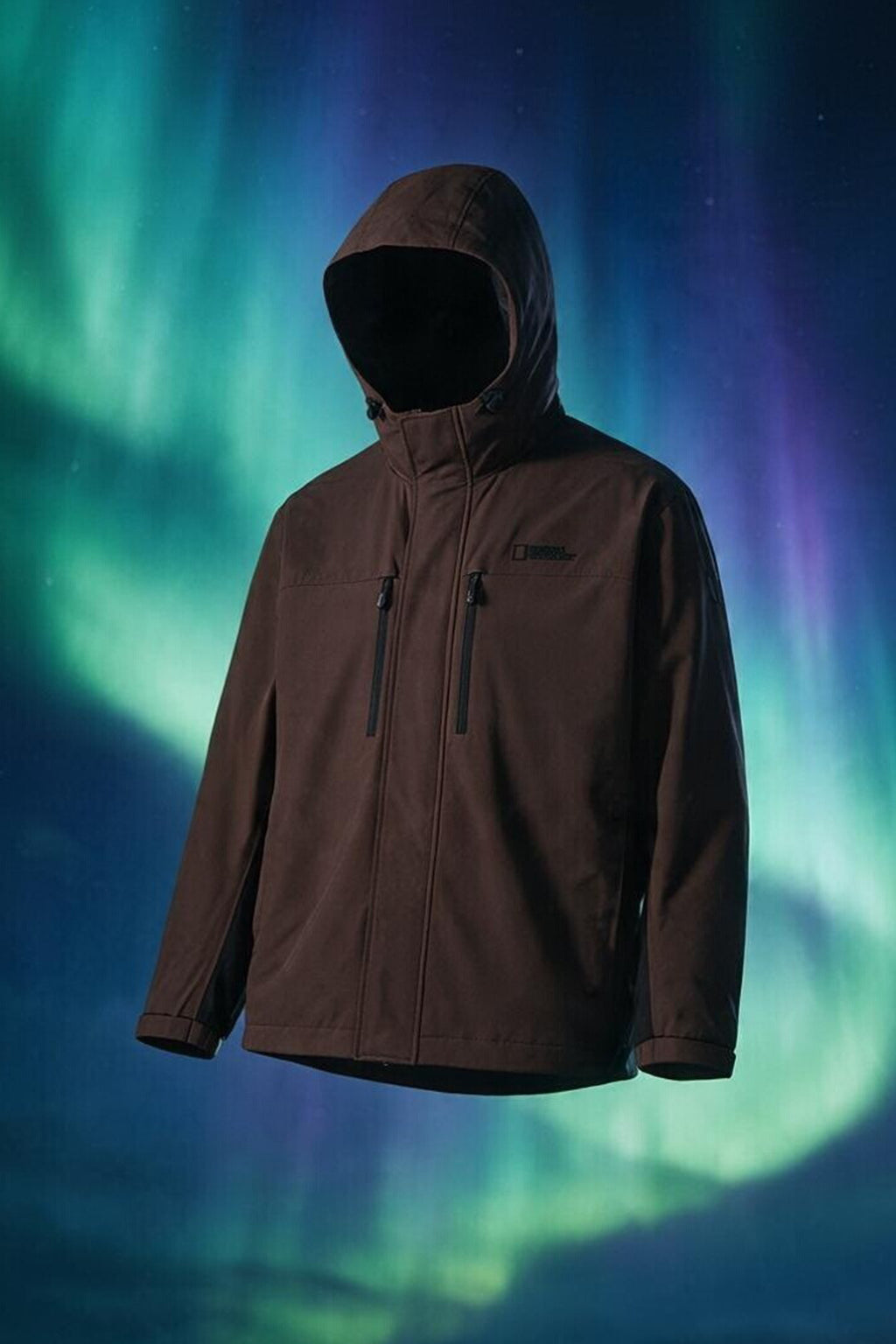 Unisex Two-Layer Color-Block Hooded Windbreaker