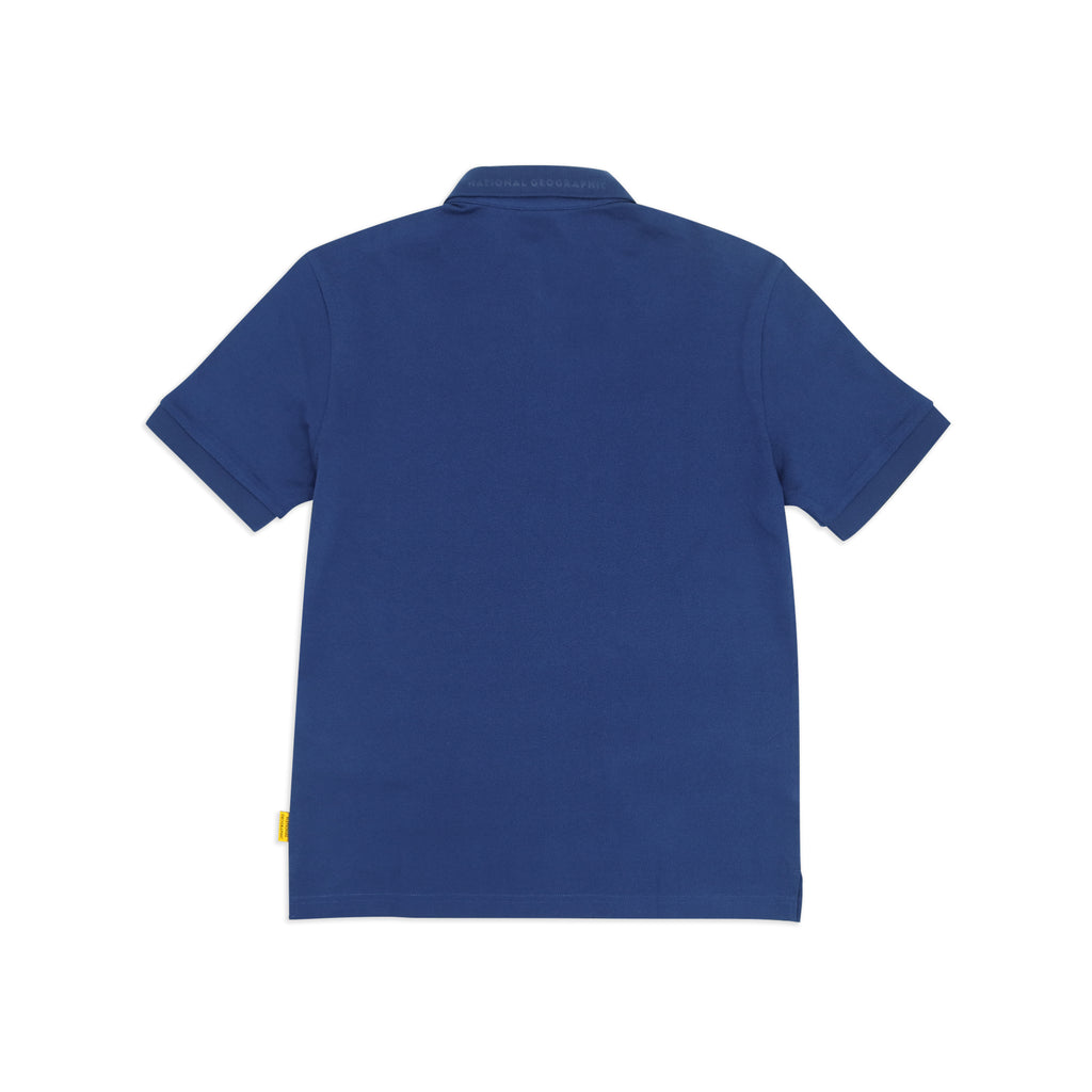 Unisex Pique Poloshirt W/ Small Logo- D/ Blue