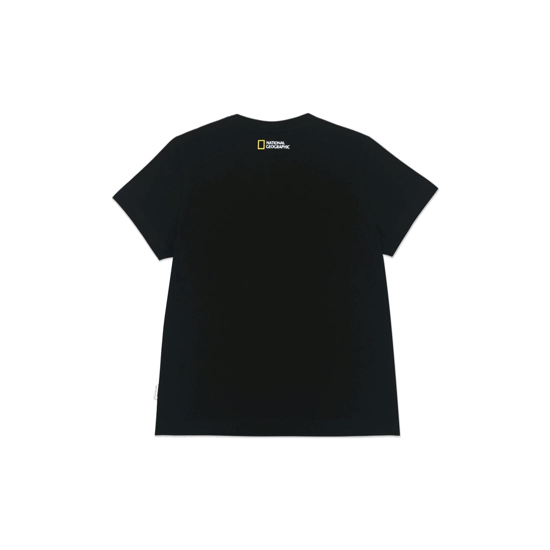 Women's Round Neck T-shirt with Logo- Carbon Black