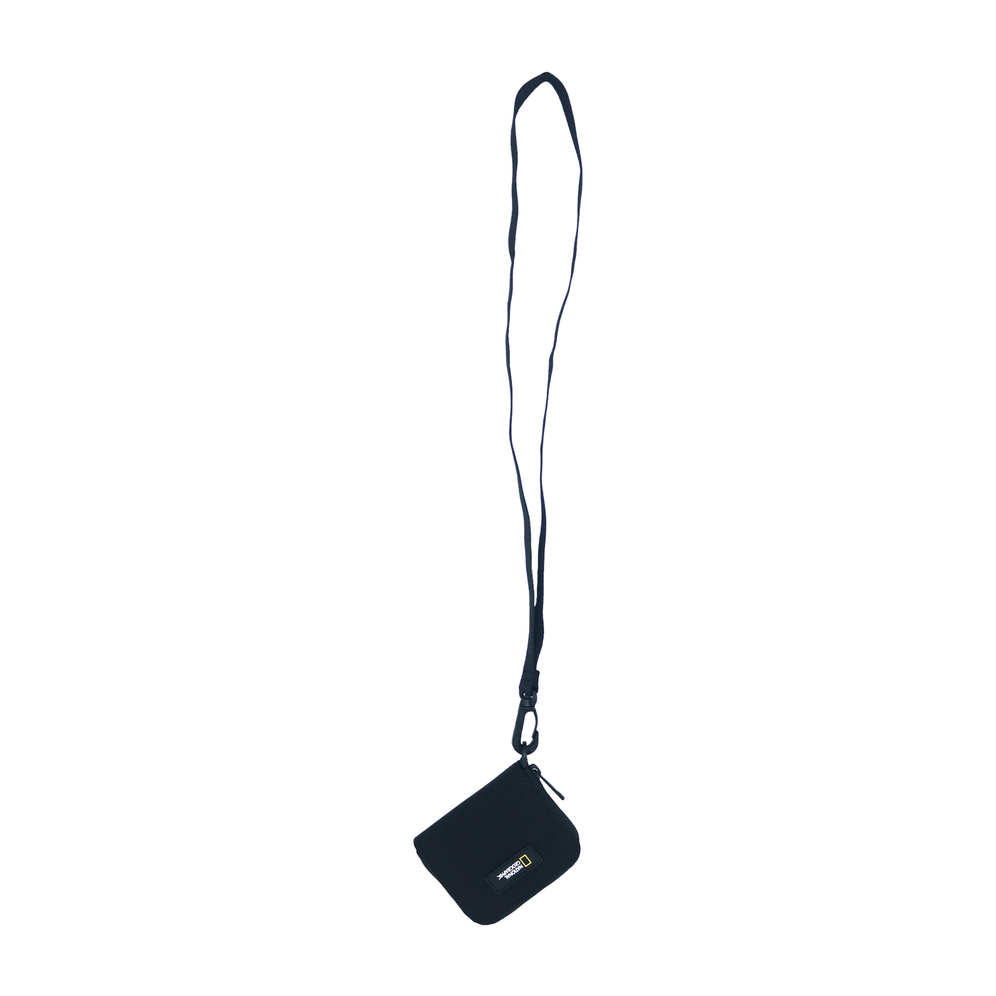 Zip Half Wallet- Black