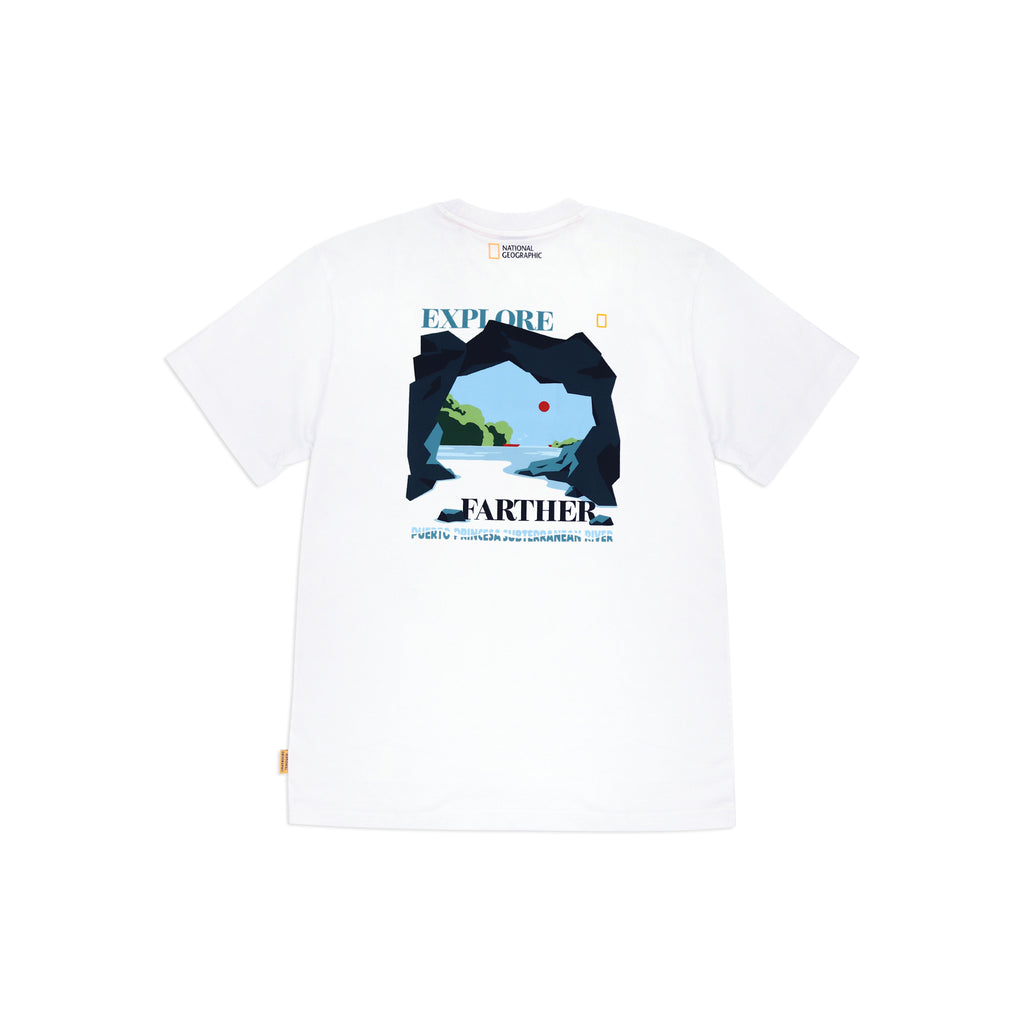 Unisex PH Exclusive Puerto Princesa Subterranean River Graphic T-Shirt- White