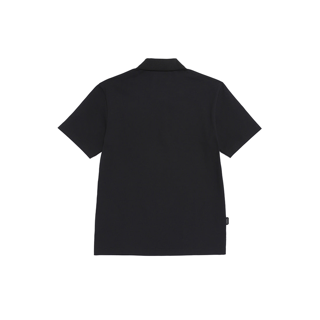 Unisex Caridi Pique Collared T-Shirt - Black