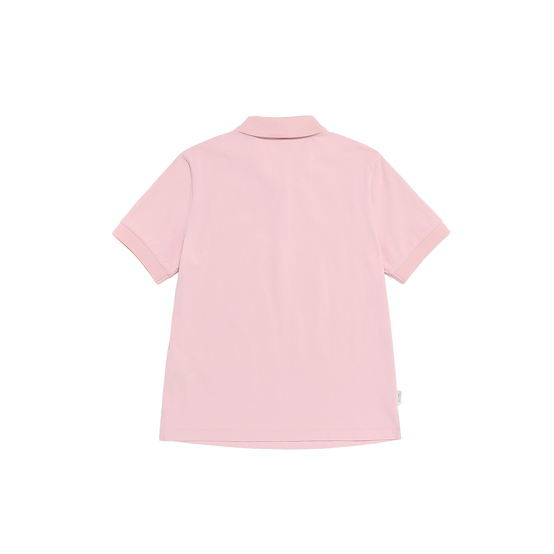 Women's Caridi Pique Collared T-Shirt - Silver Pink