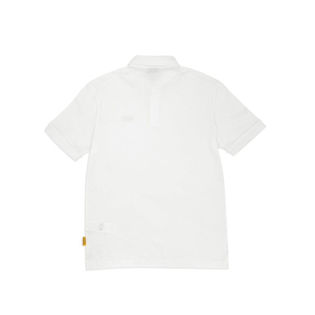 Unisex Pique Poloshirt W/ Small Logo- White