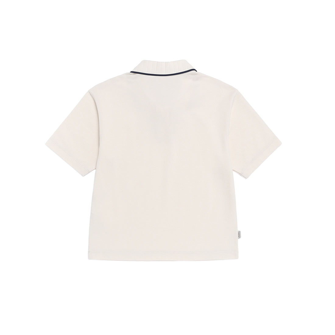 Women's Modified Pique Collared T-Shirt - Ivory