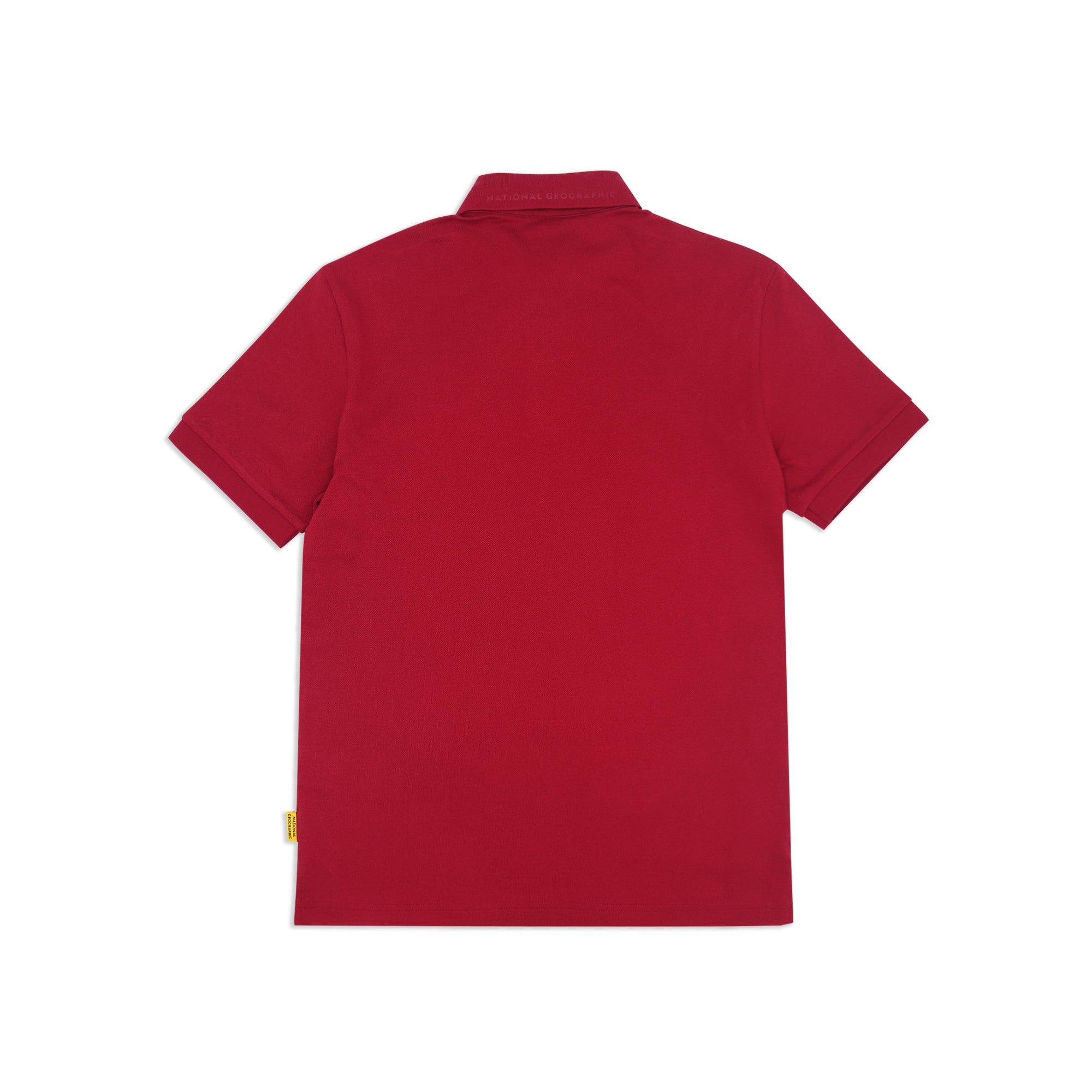 Unisex Pique Poloshirt W/ Small Logo- Burgundy