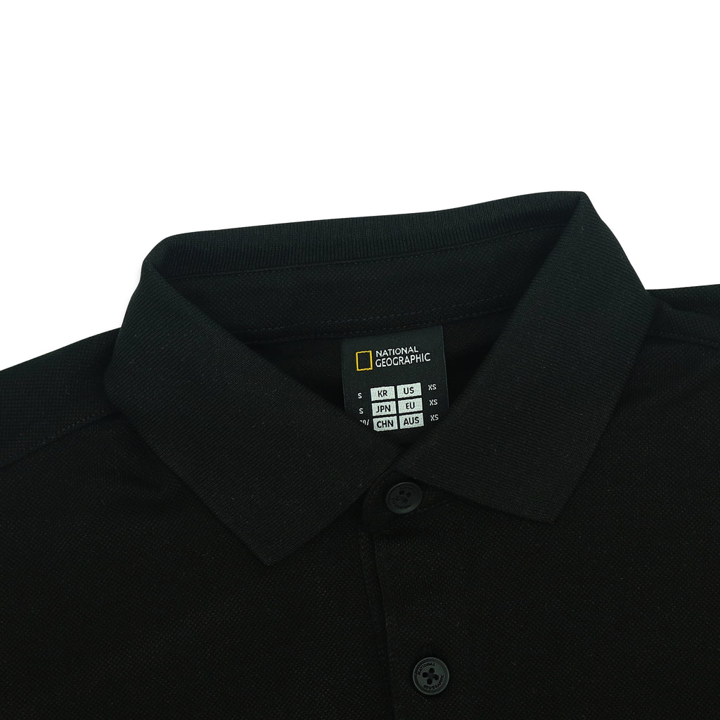 Unisex Pique Poloshirt W/ Small Logo- Black