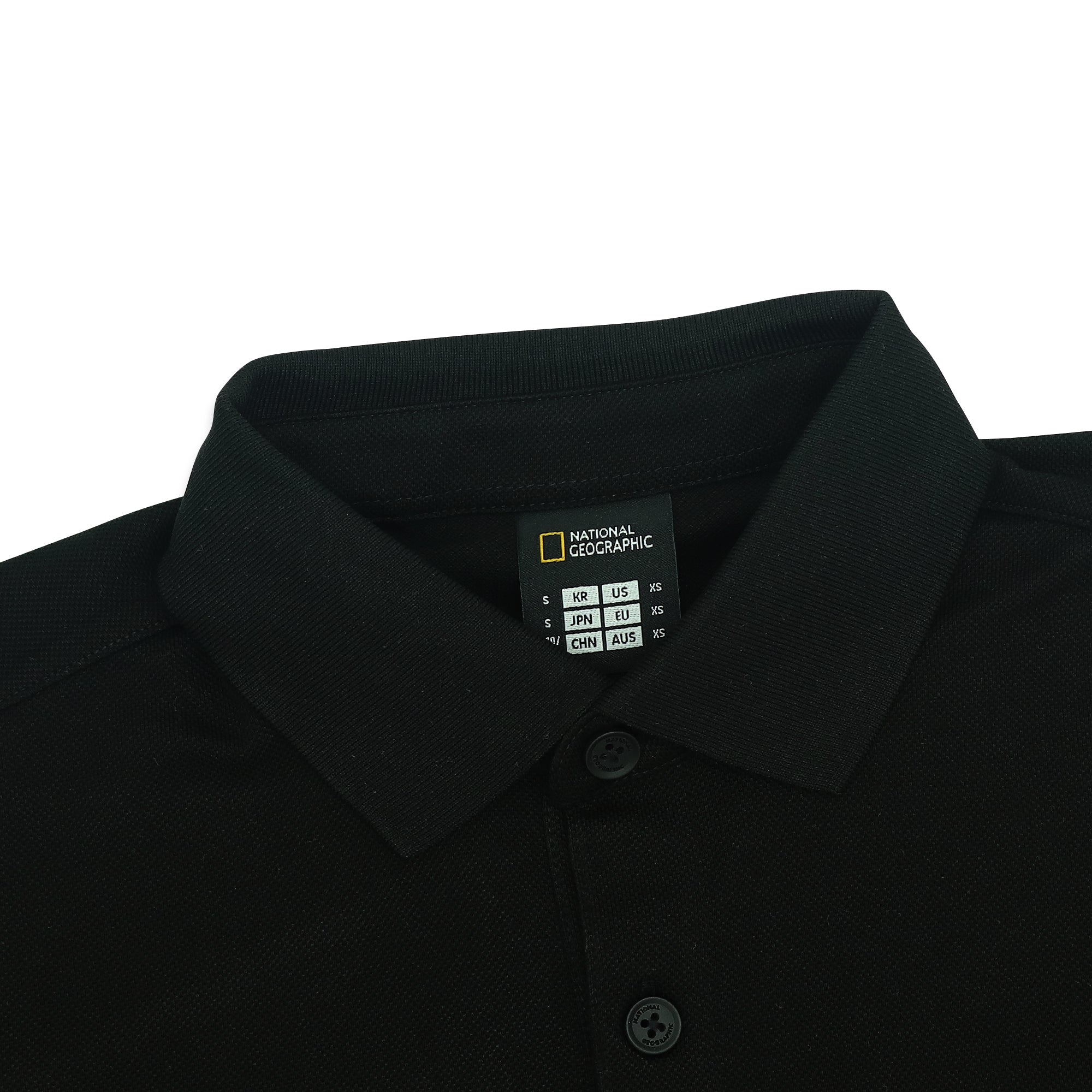Unisex Pique Poloshirt W/ Small Logo- Black