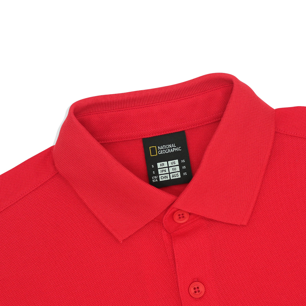Unisex Pique Poloshirt W/ Small Logo- Aurora Red