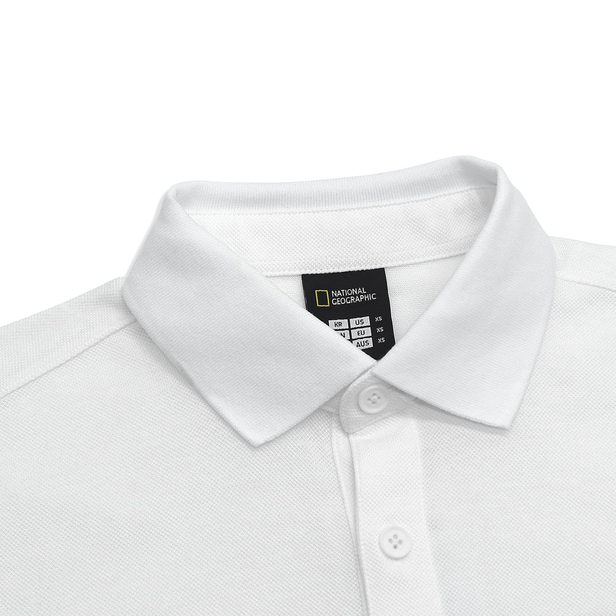 Unisex Pique Poloshirt W/ Small Logo- White