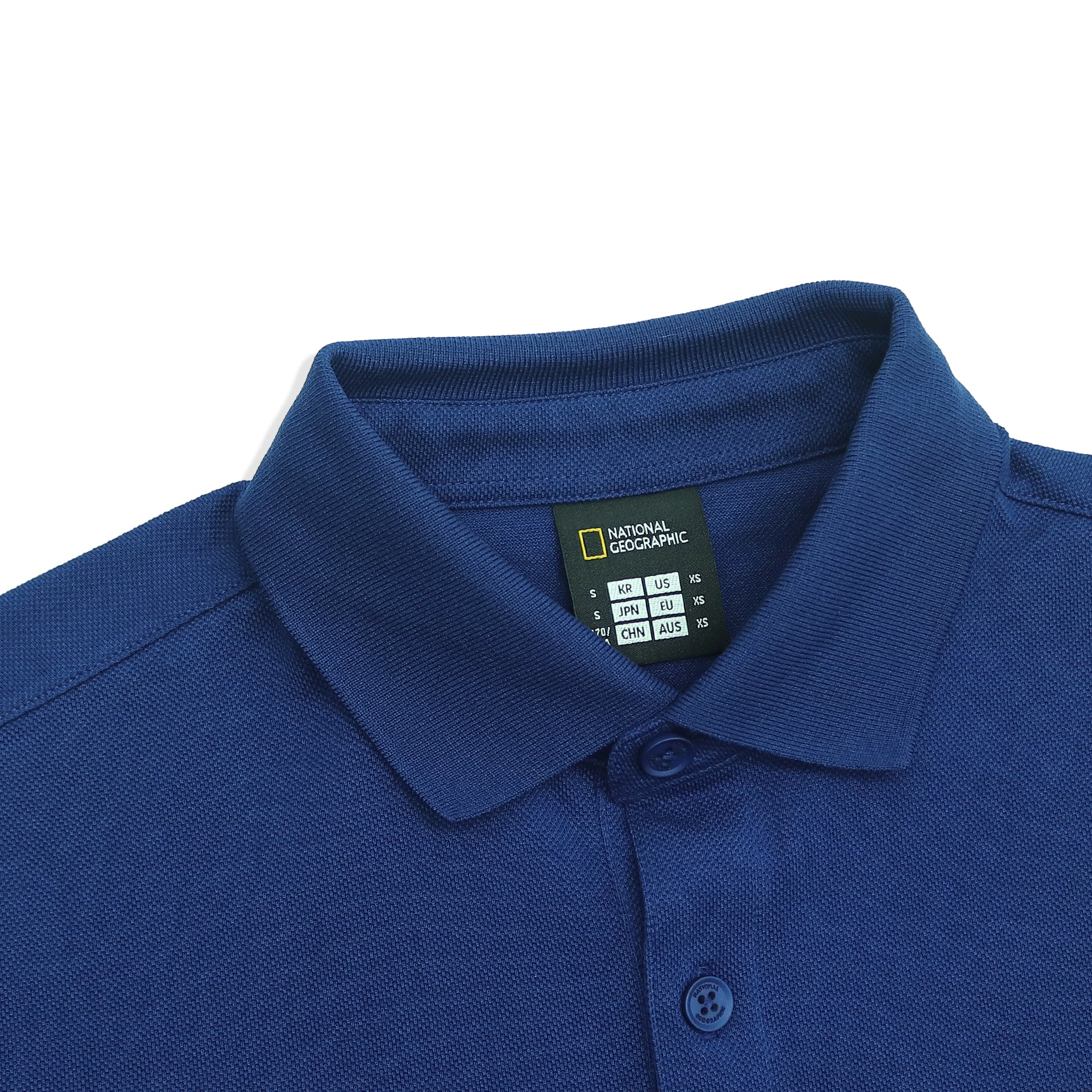 Unisex Pique Poloshirt W/ Small Logo- D/ Blue