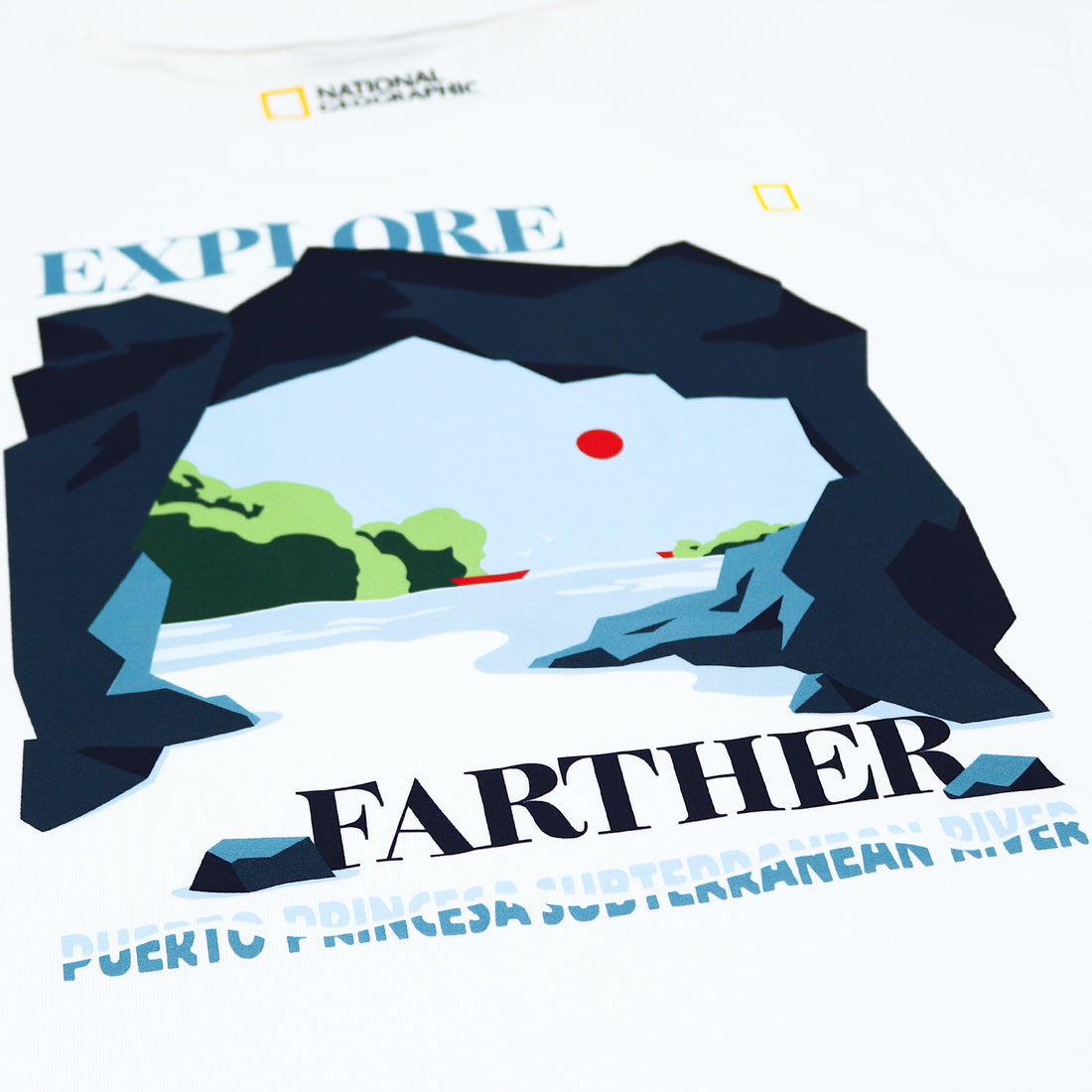 Unisex PH Exclusive Puerto Princesa Subterranean River Graphic T-Shirt- White