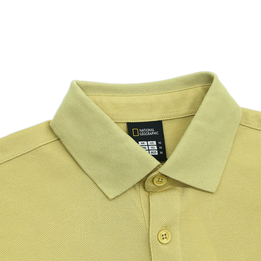 Unisex Pique Poloshirt W/ Small Logo- Olive Green